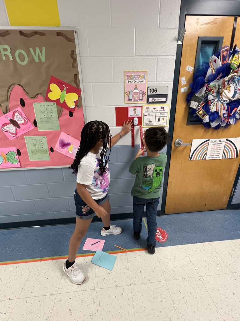 practicing what they learned (measurinf)