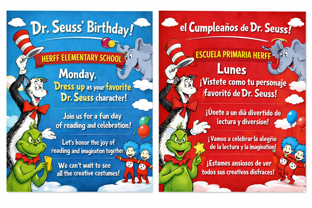 Dr, Seuss Birthday