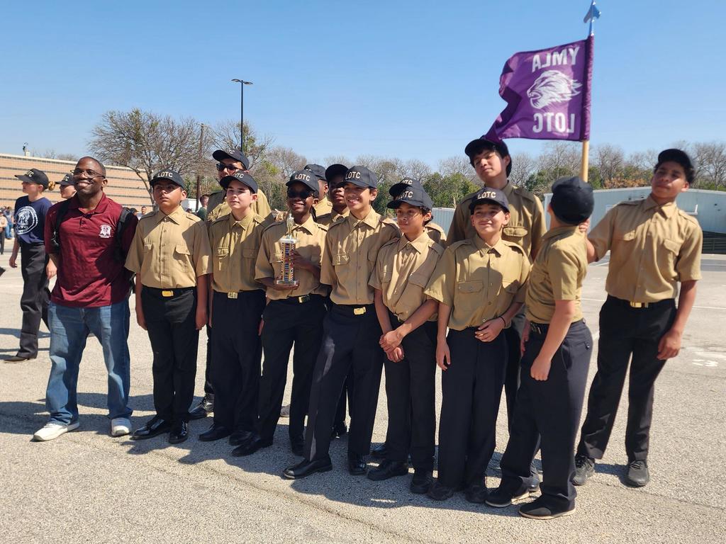YMLA's LOTC cadets at Cole HS drill competition