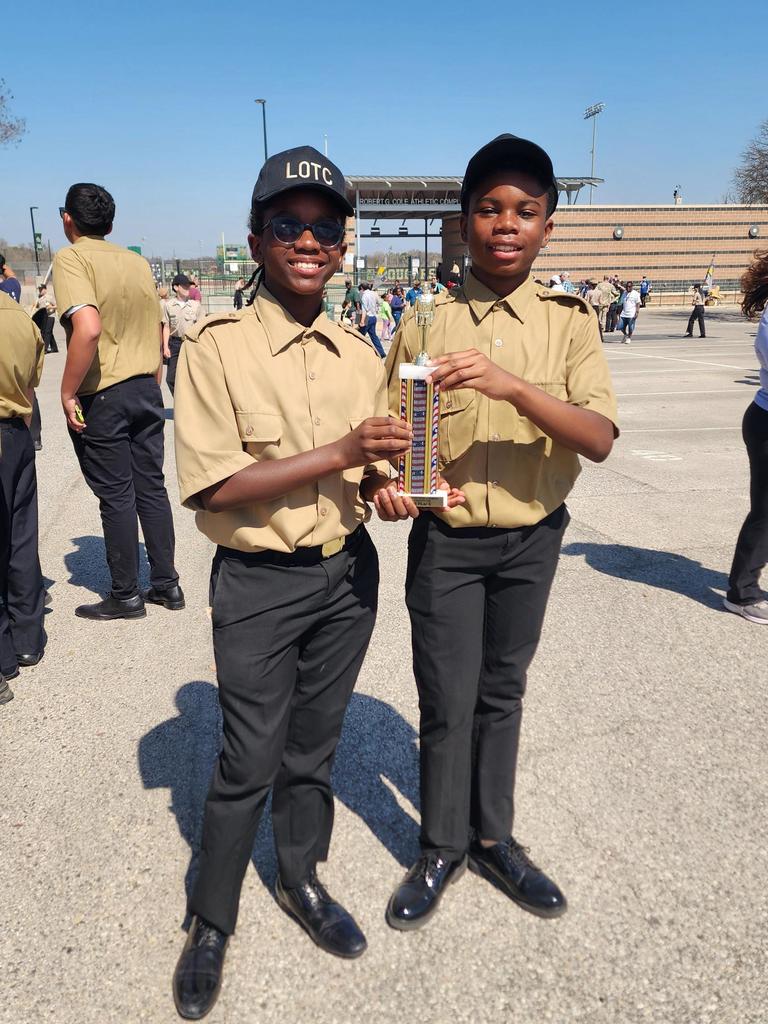 YMLA's LOTC cadets at Cole HS drill competition