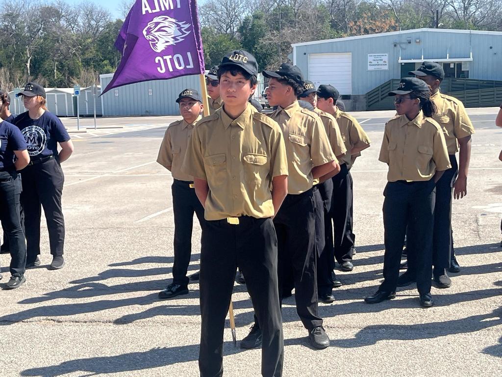 YMLA's LOTC cadets at Cole HS drill competition