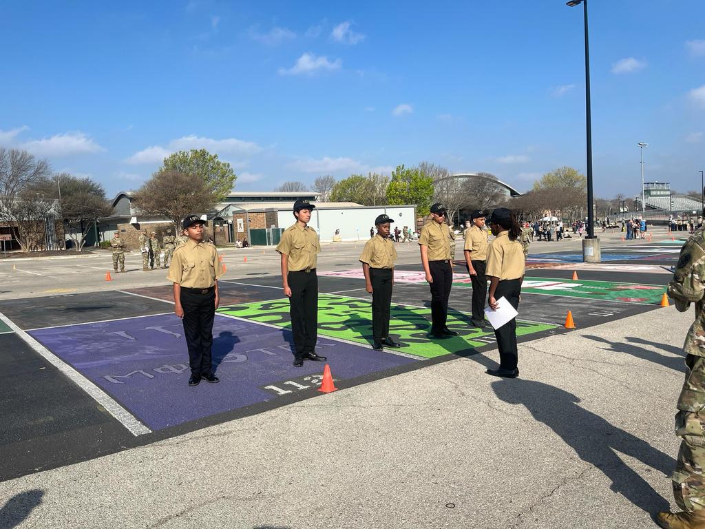 YMLA's LOTC cadets at Cole HS drill competition