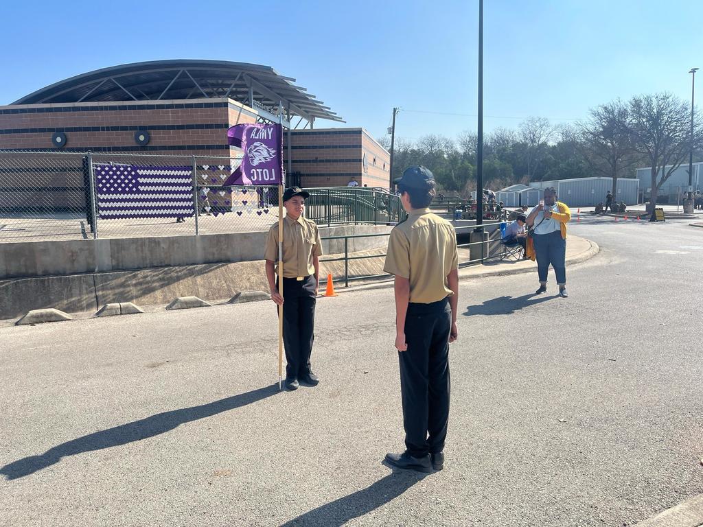 YMLA's LOTC cadets at Cole HS drill competition