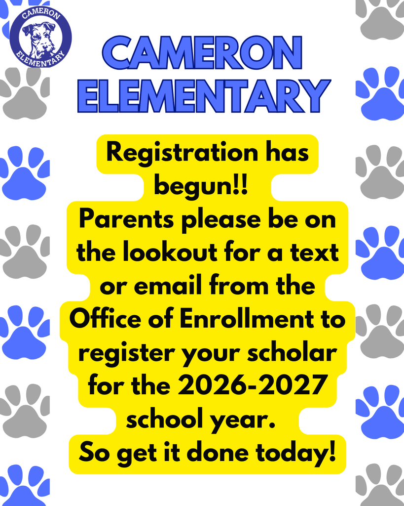Registration has begun for the 2026-27 school year.