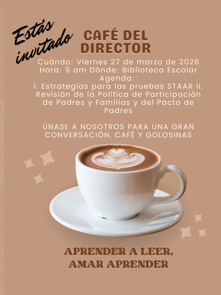 Principal's Coffee March 27th