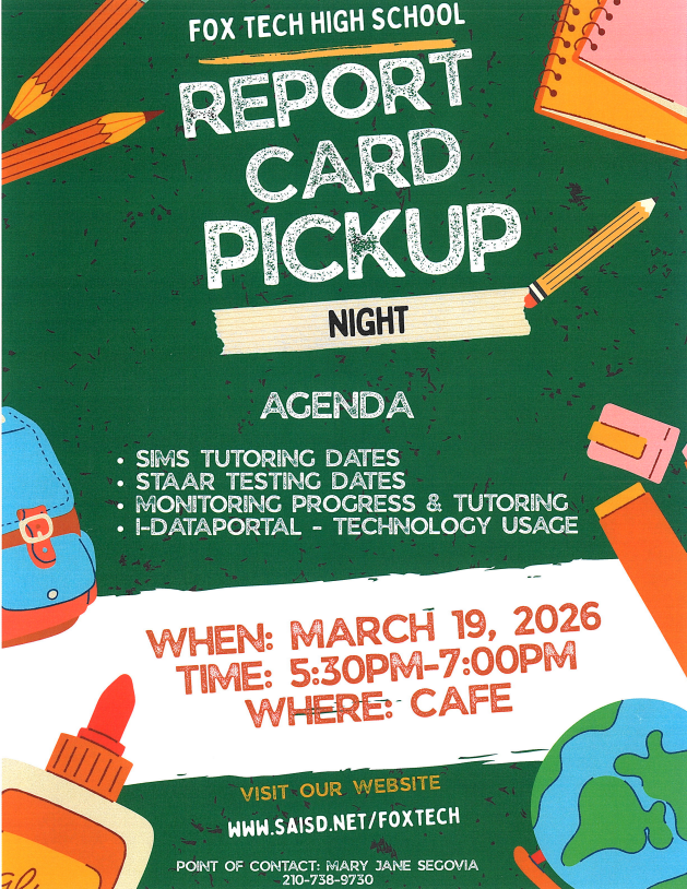 Report Card Night Flyer