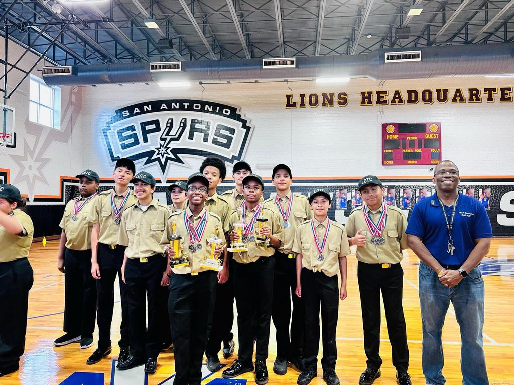 YMLA LOTC cadets with awards