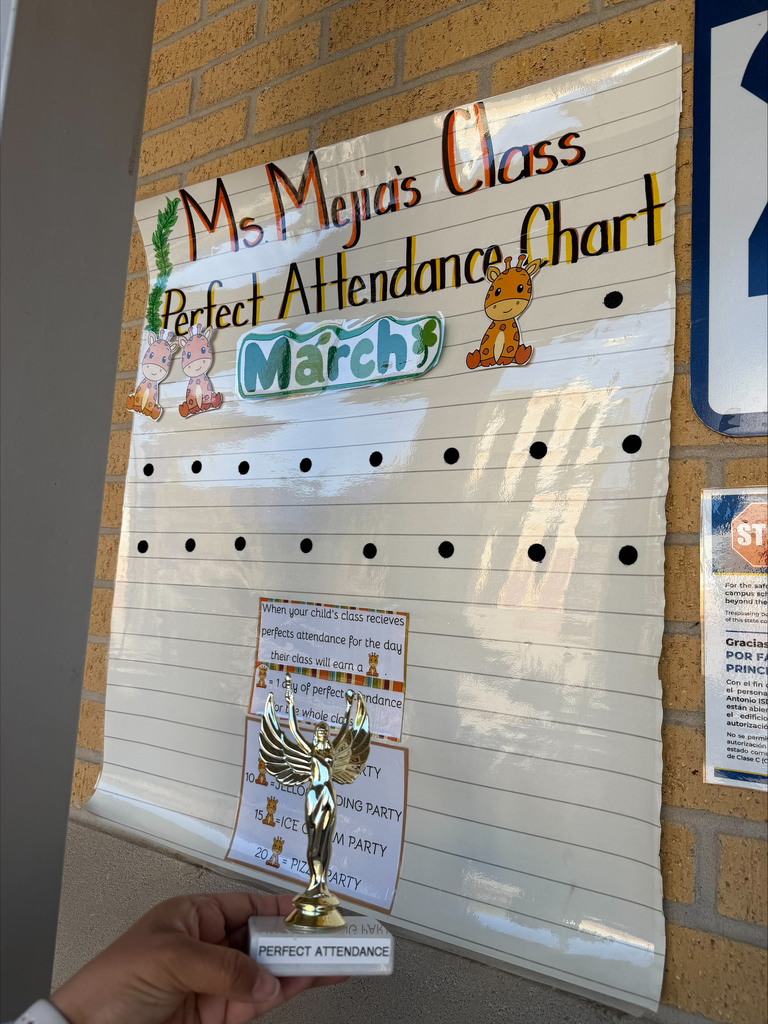 Pre K Attendance trophy