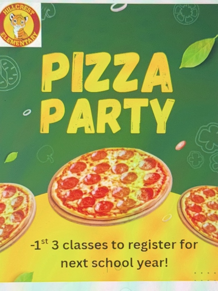 pizza party flyer 