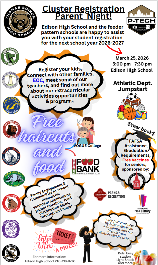 Free haircuts and food at Edison HS