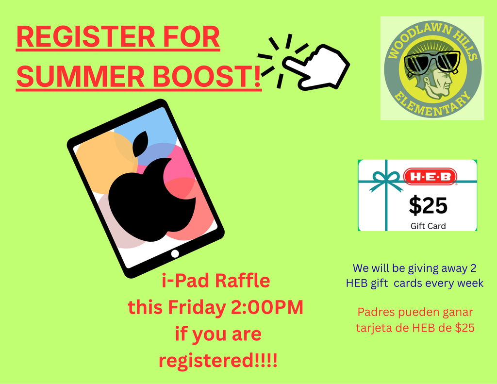 i-Pad Raffle this Friday at 2PM!