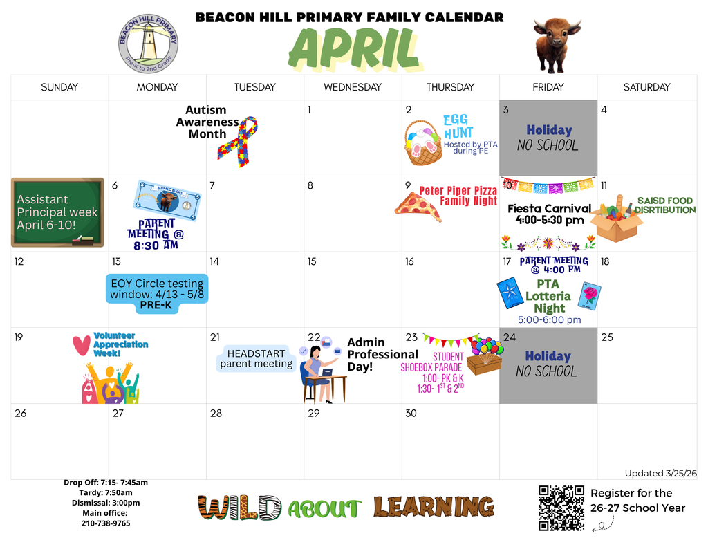 April calendar