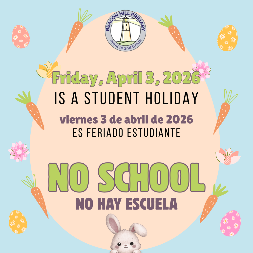 BHP April no school reminder