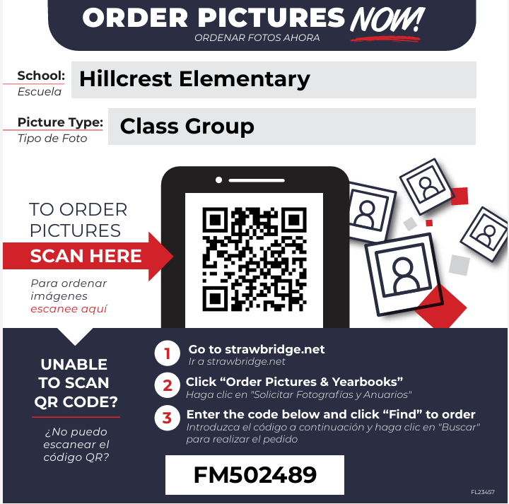 Flyer for picture day