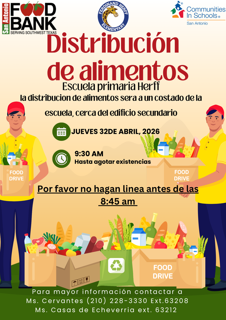 food distribution flyer spanish