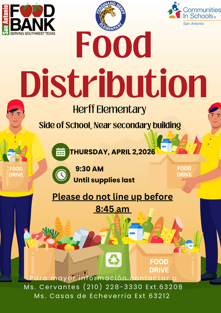 food distribution flyer English
