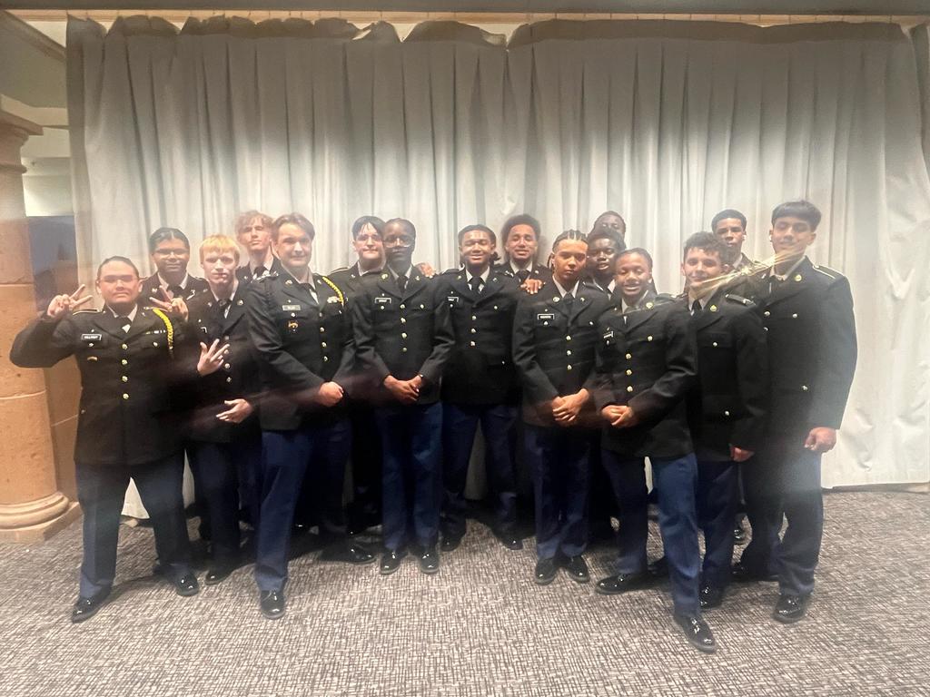 YMLA ROTC cadets at the military ball