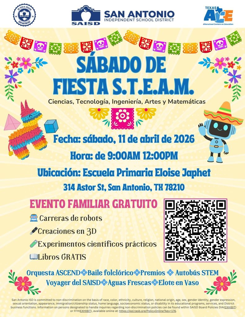 STEAM Night Flyer English