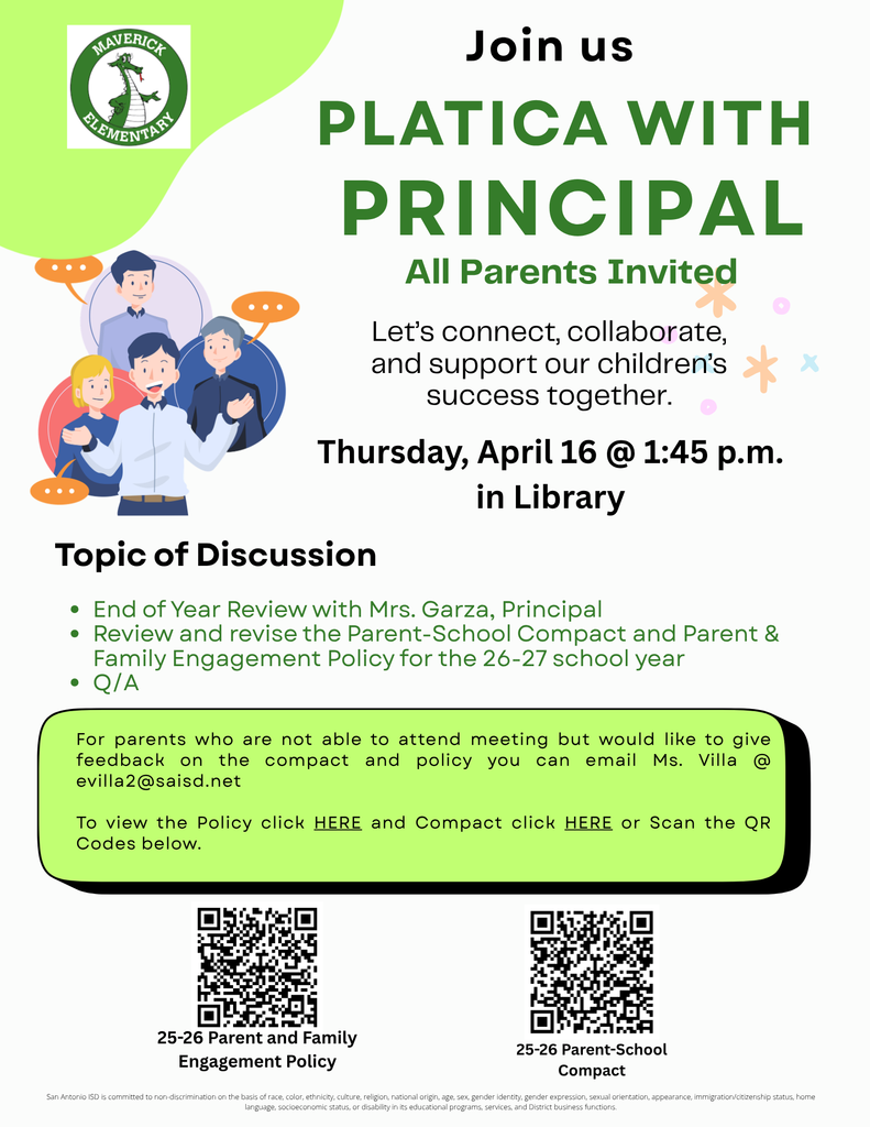 Platica (Chat) with Principal Garza  4/16/26 