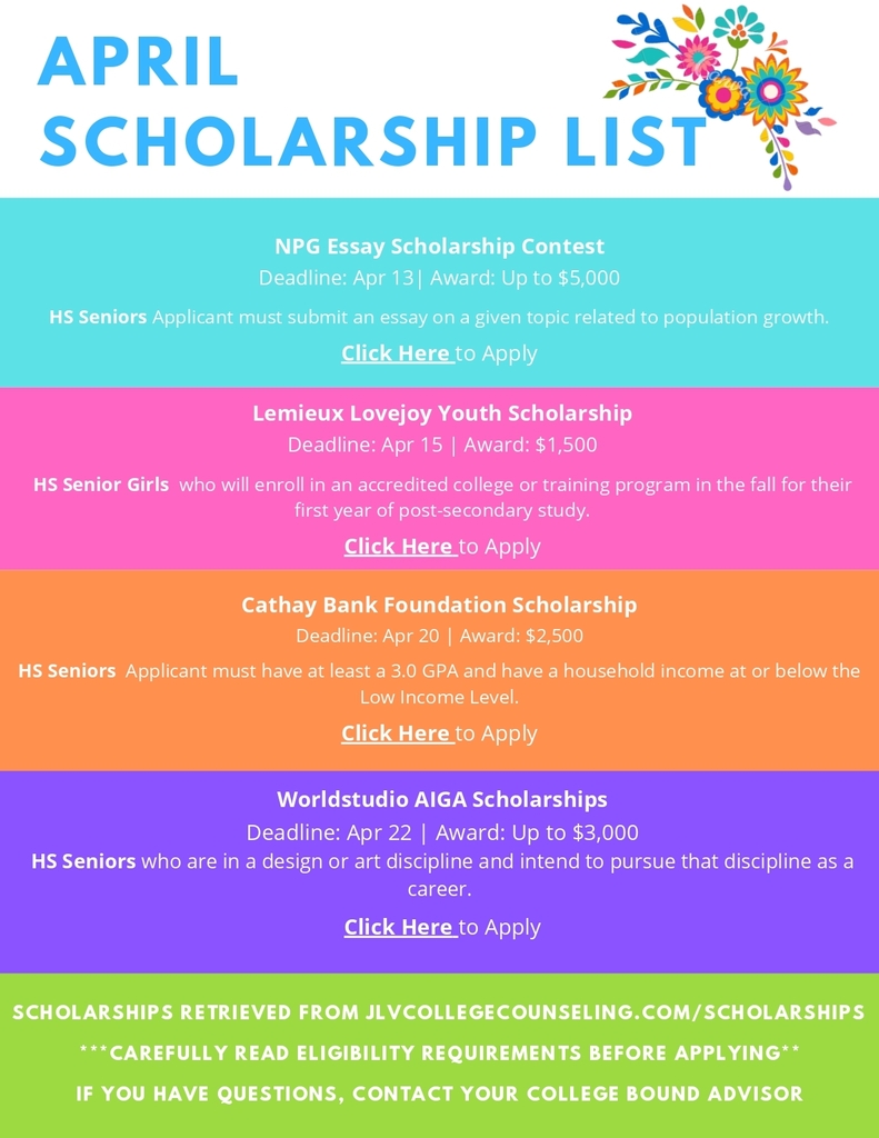 April Scholarship List: Maldonaldo