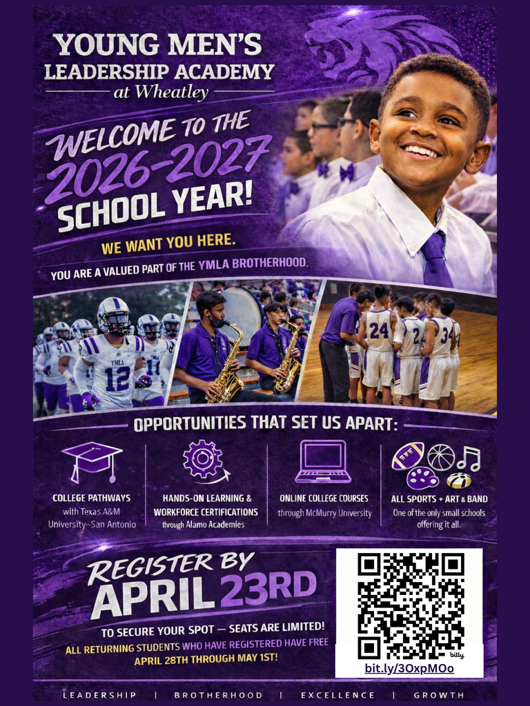 YMLA 2026 - 2027 registration flyer