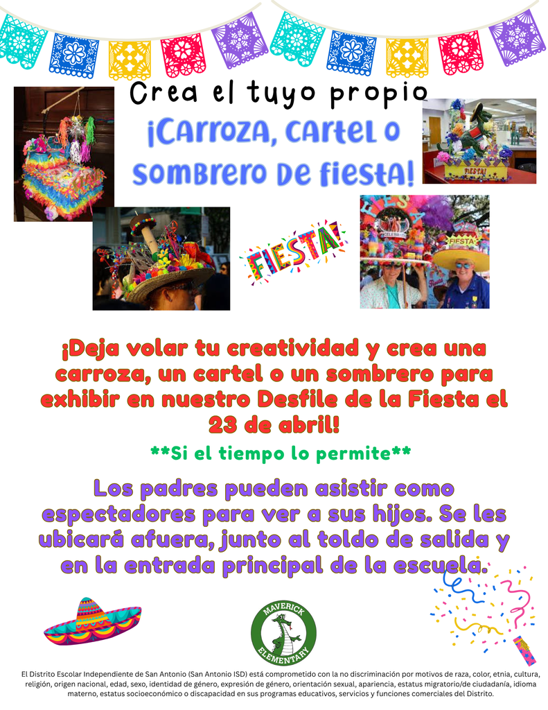 Fiesta Parade Flyer Spanish