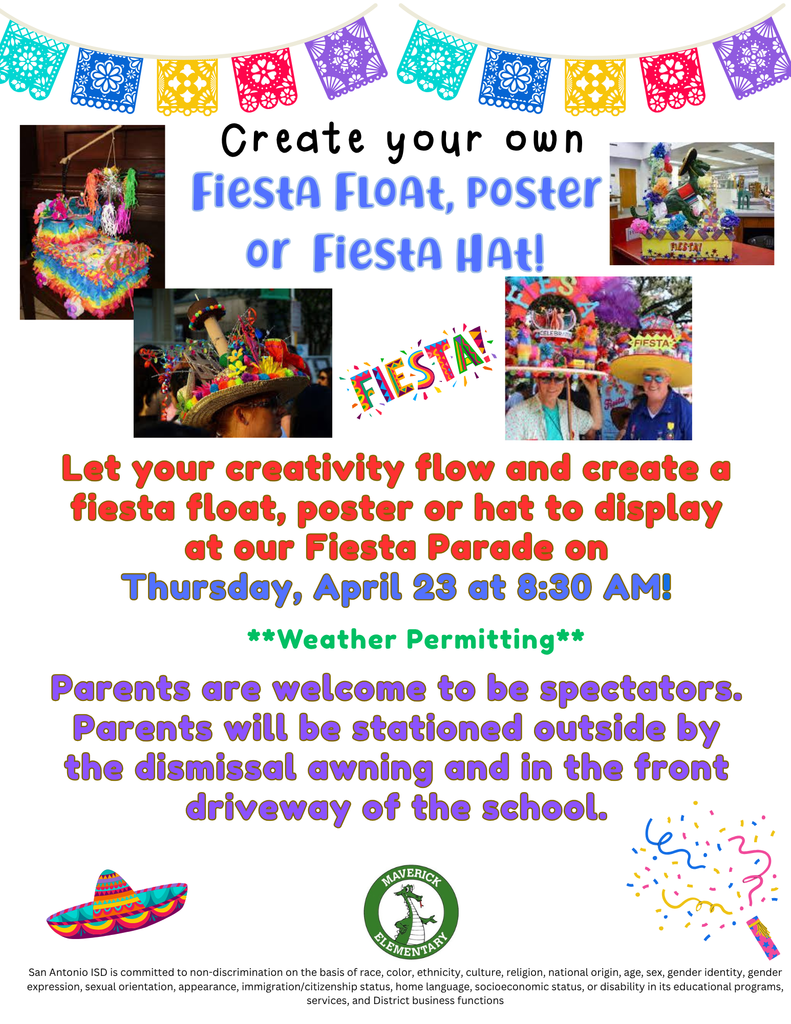 Maverick Fiesta Parade Flyer English