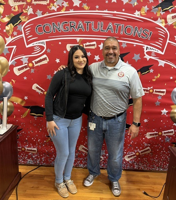 Gwen and Mr. Becerra