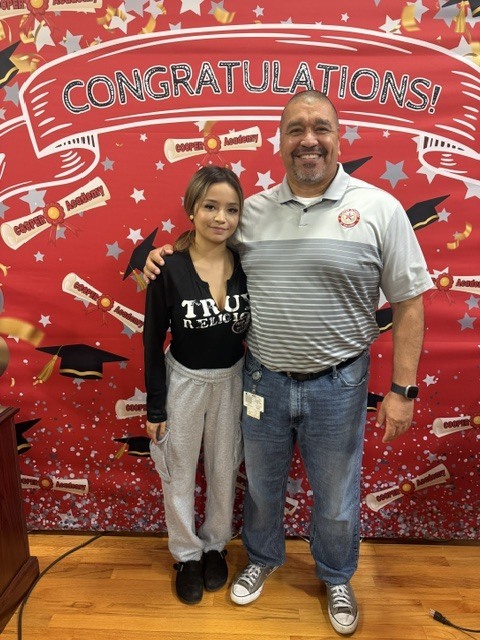 Kyra and Principal Becerra