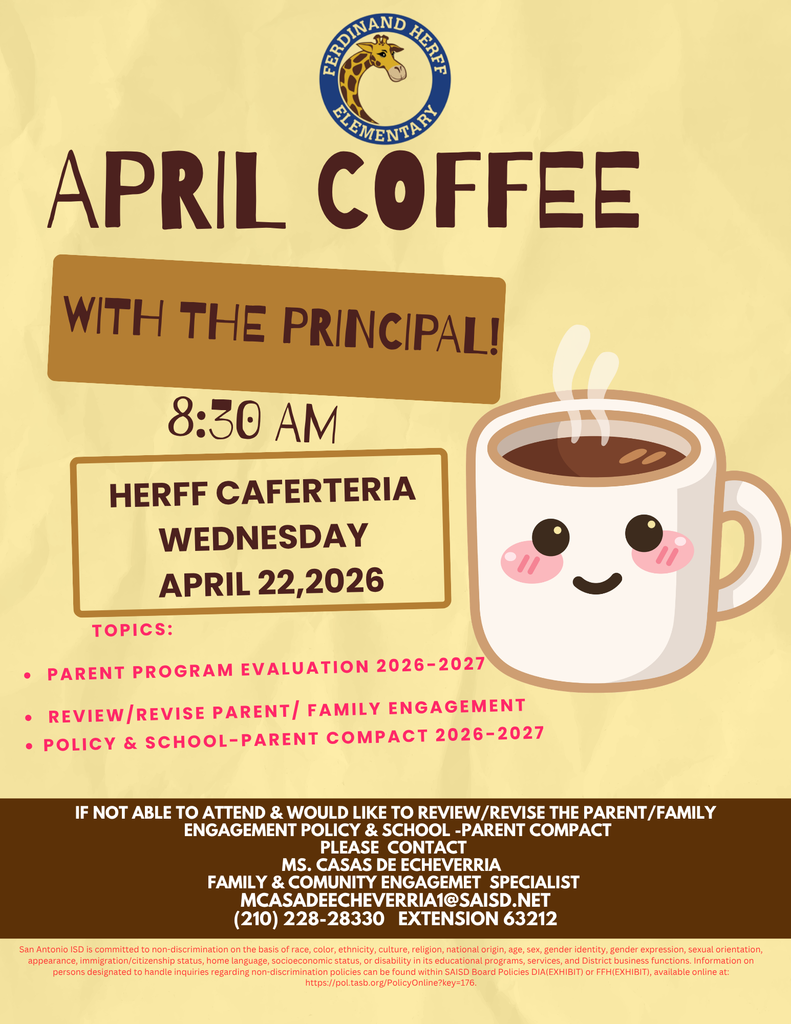 April Coffee with the principal Spanish