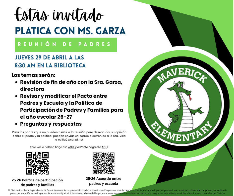 Platica with Principal 4/29/26 Spanish