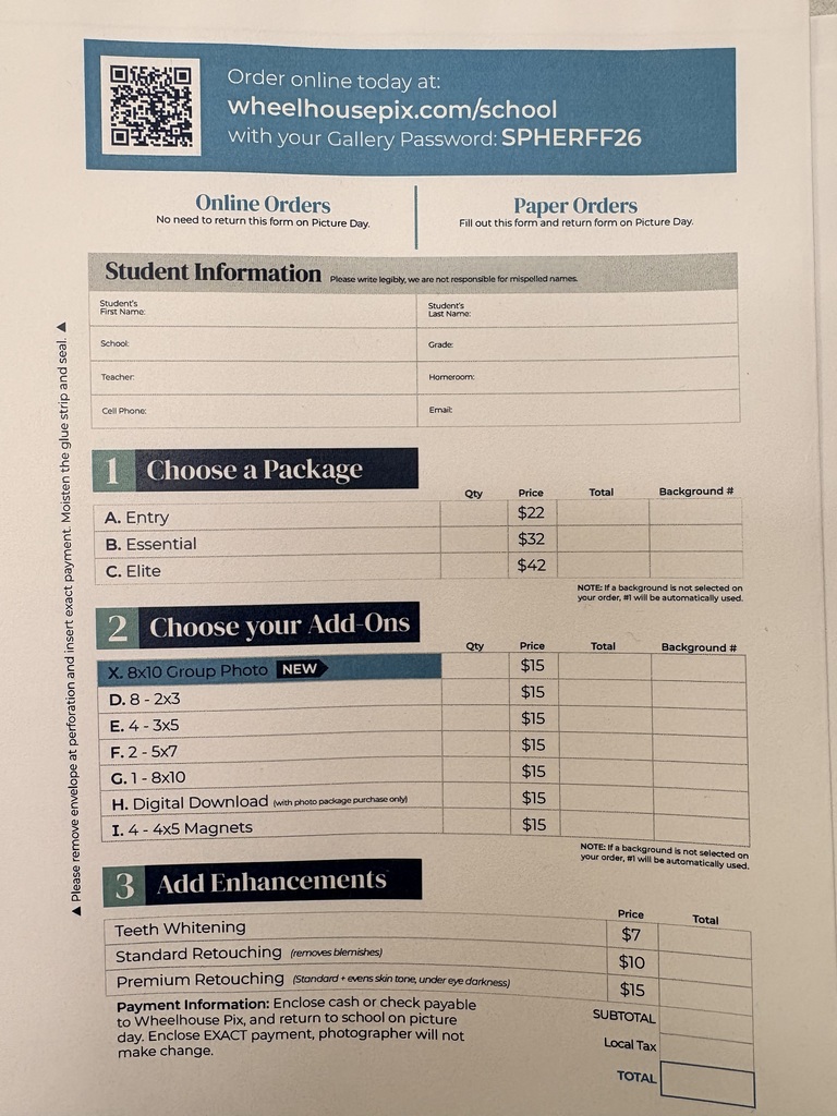 QR code and Passsword to order