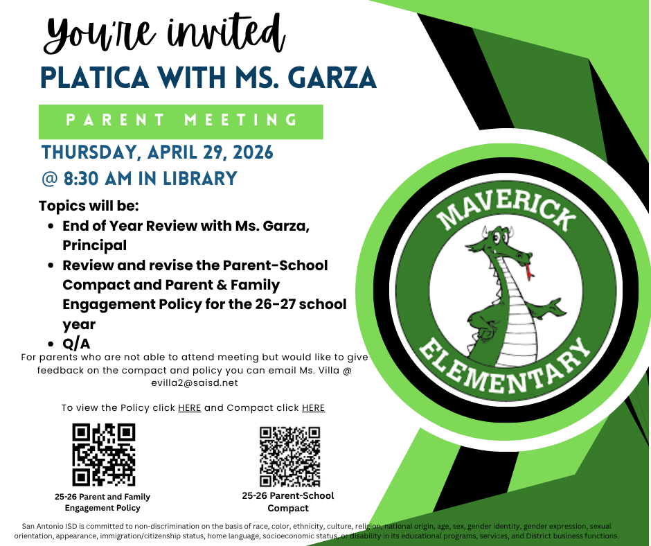 Platica with Principal 4/29/26 English