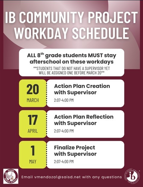 IB CP study dates