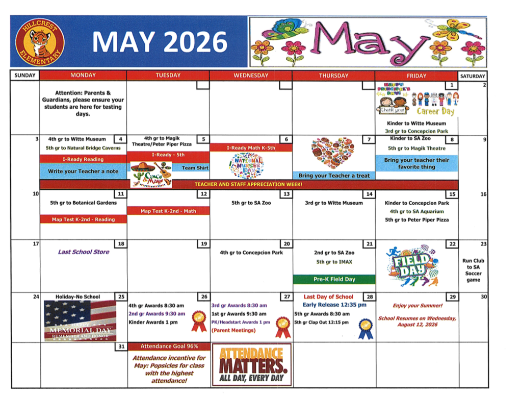 May Calendar
