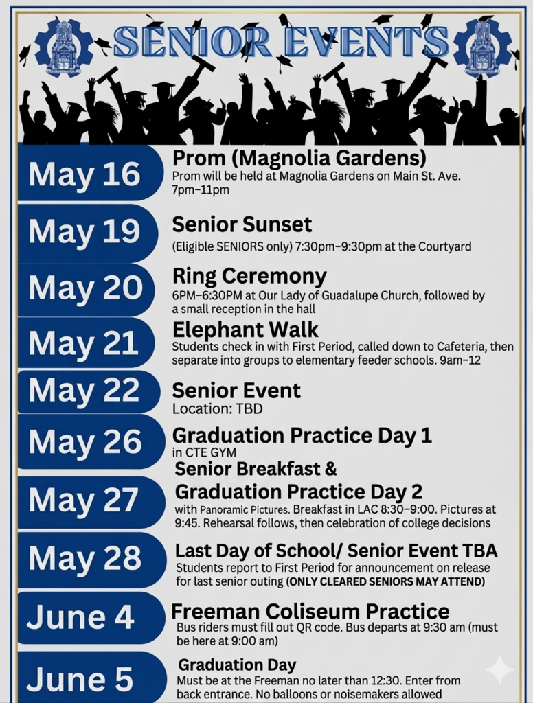 Senior Events Flyer