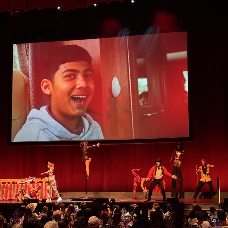 boy on screen
