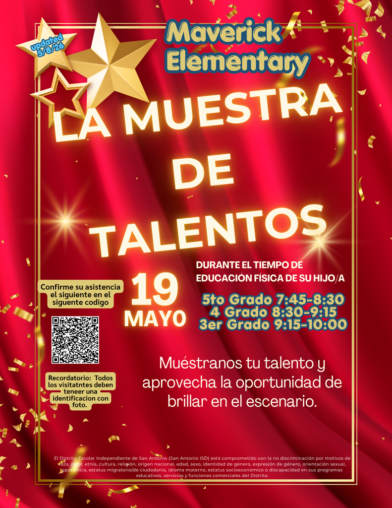 Talent Show Flyer Spanish