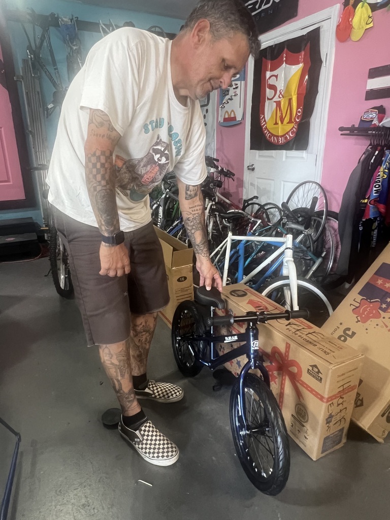 blue bike