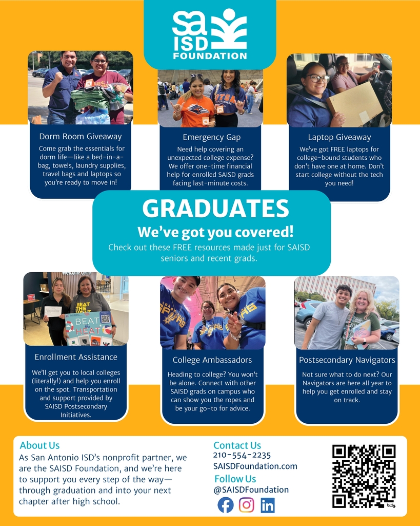 SAISD Foundation College Resource Flyer