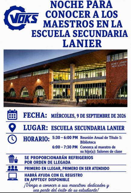 Meet the Teacher Sept 9 (SP)