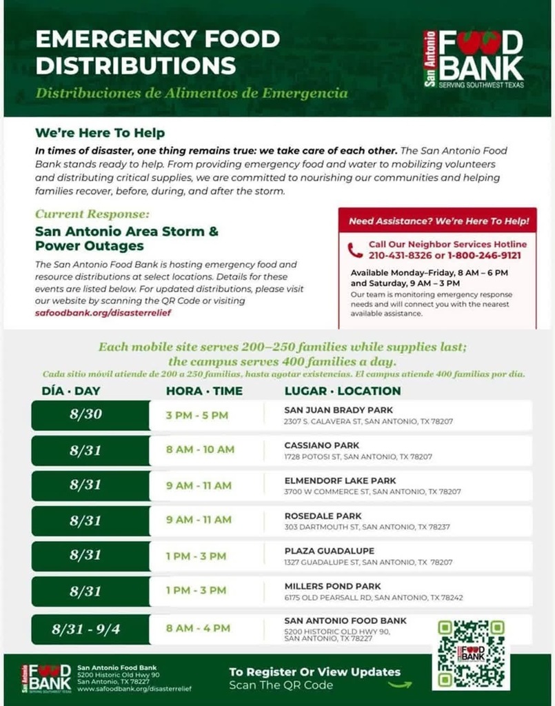 Food Distribution Flyer