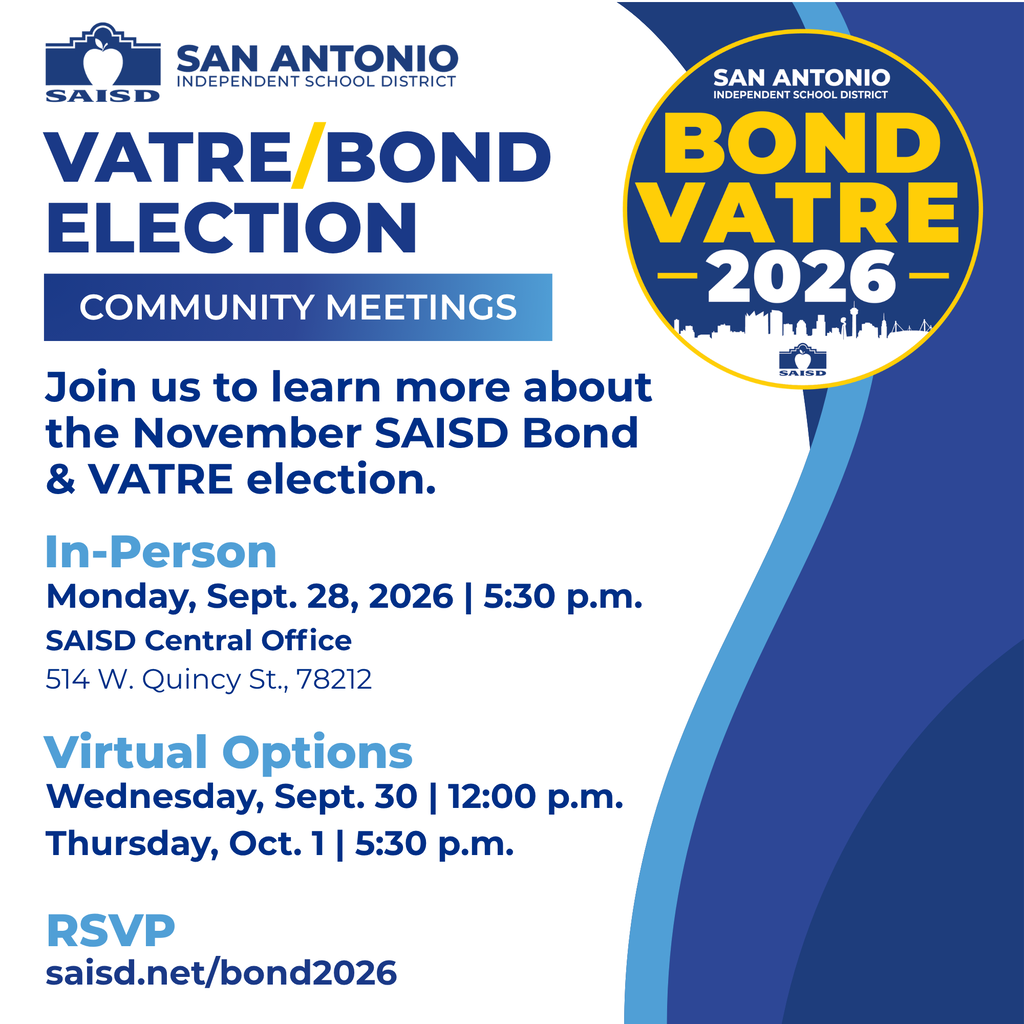 Bond VATRE 2026 Community Meetings
