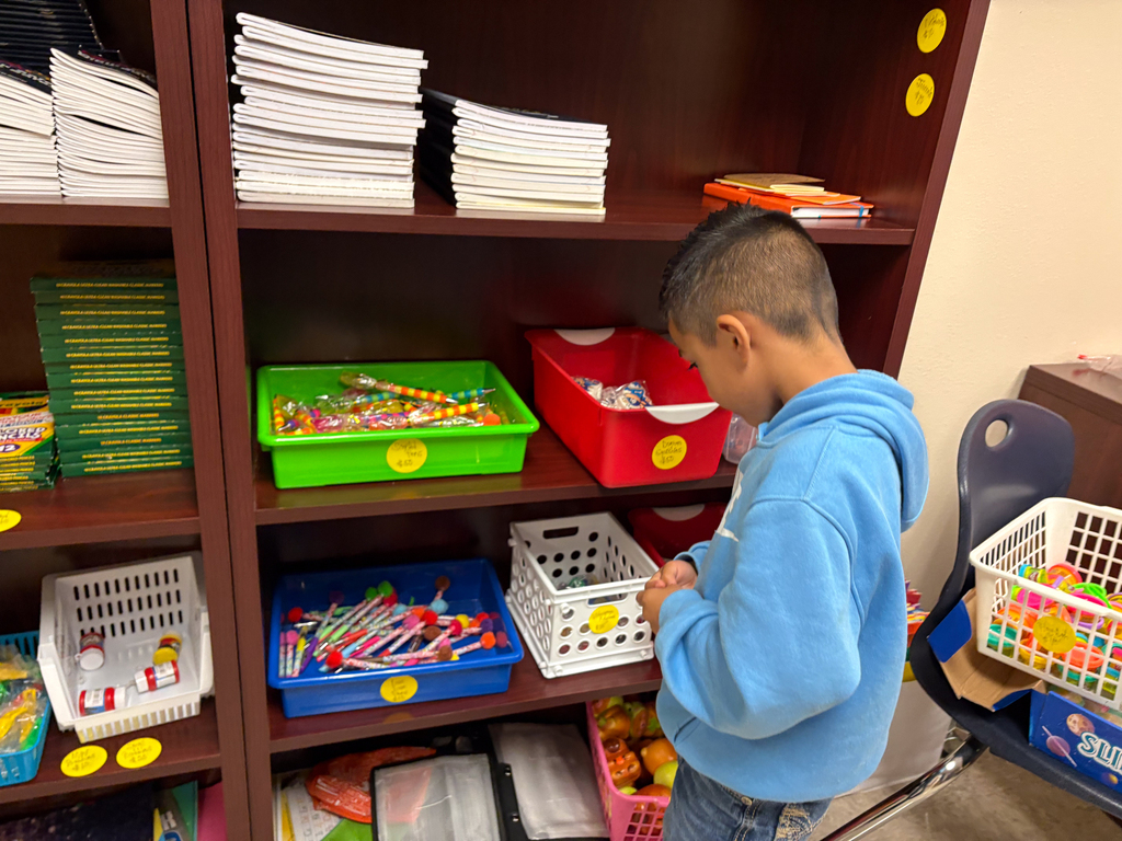 boy picking out something