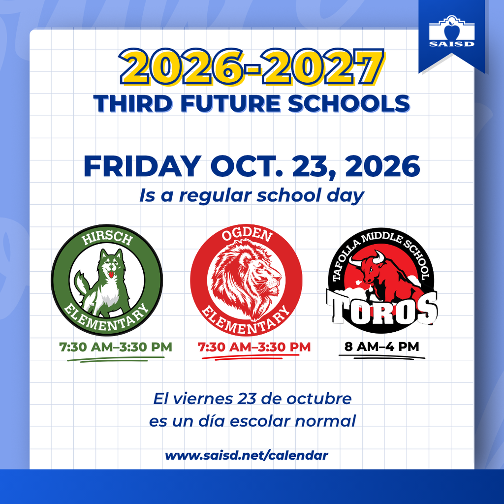 Third Future regular school day Oct. 23