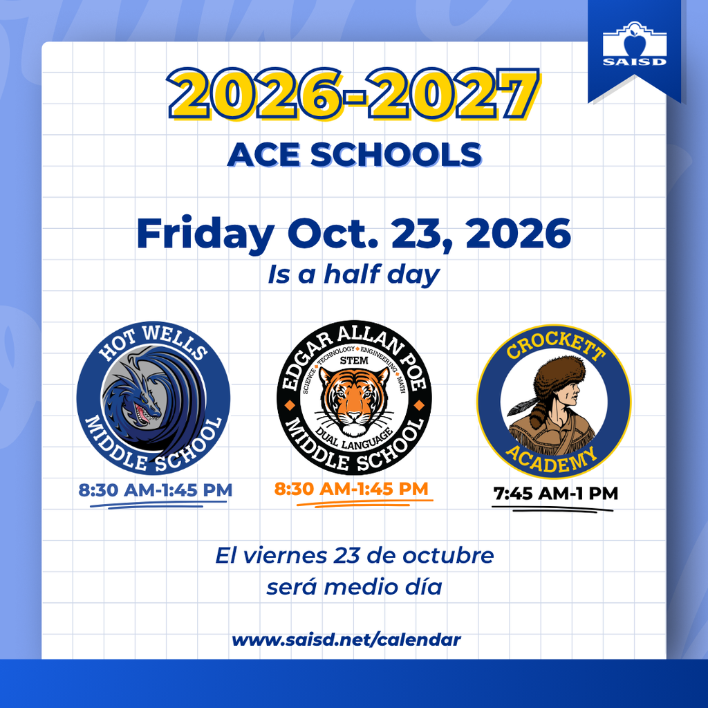 ACE Schools Half Day Oct. 23