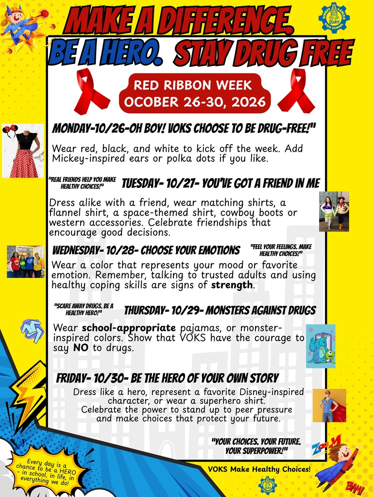Red Ribbon Week: October 26-30