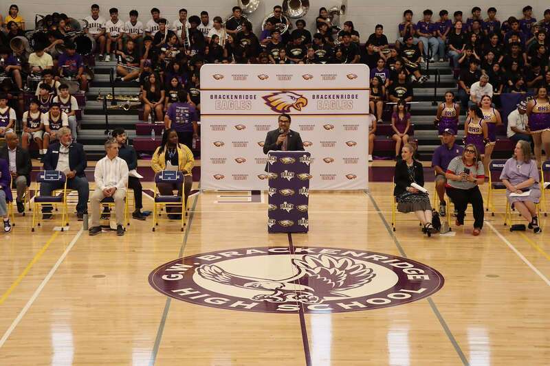 Dr. Bustillos speaks