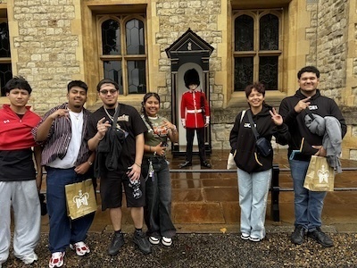 Sightseeing with soldier