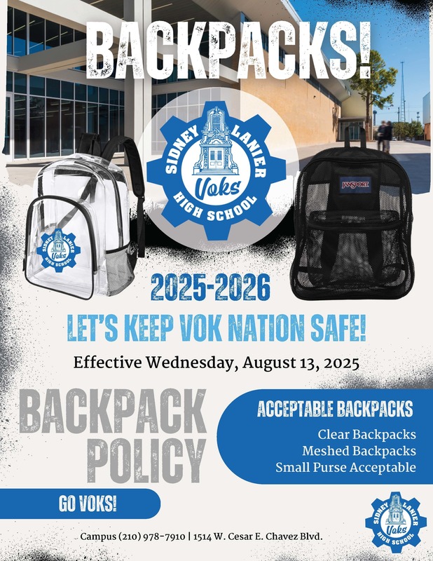 2025-26 Backpack Policy
